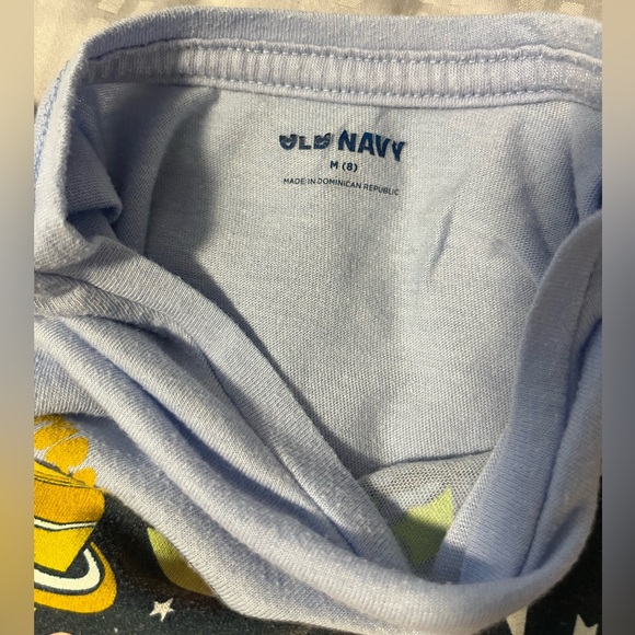 Old Navy Girls M (8) “Explore Space” Graphic Tee Light Blue Planets T. Shirt - Picture 3 of 7